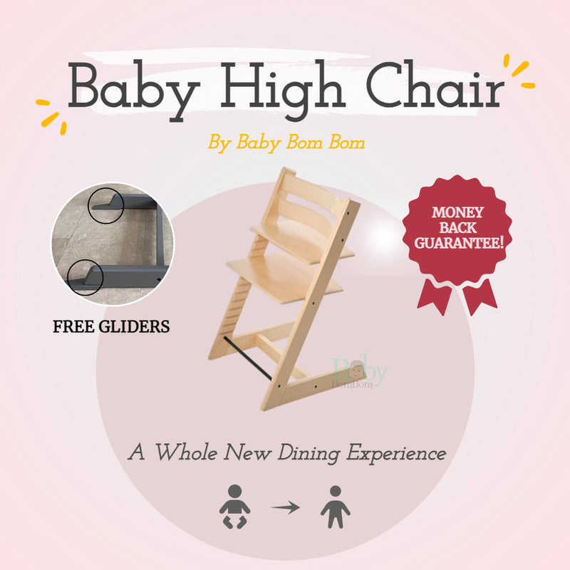 stokke guarantee Premium Baby Dining High Chair Seat – Baby Bom Bom