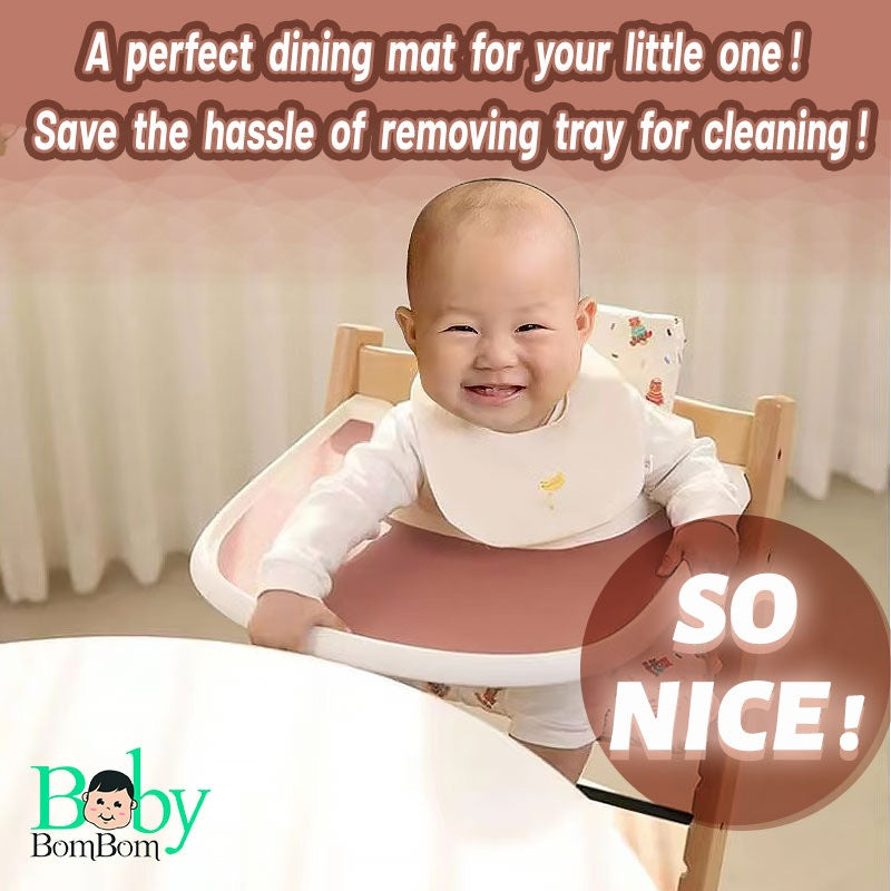 stokke silicone mat Silicone Baby Dining Mat Placemat For Stokke Tray – Baby Bom Bom