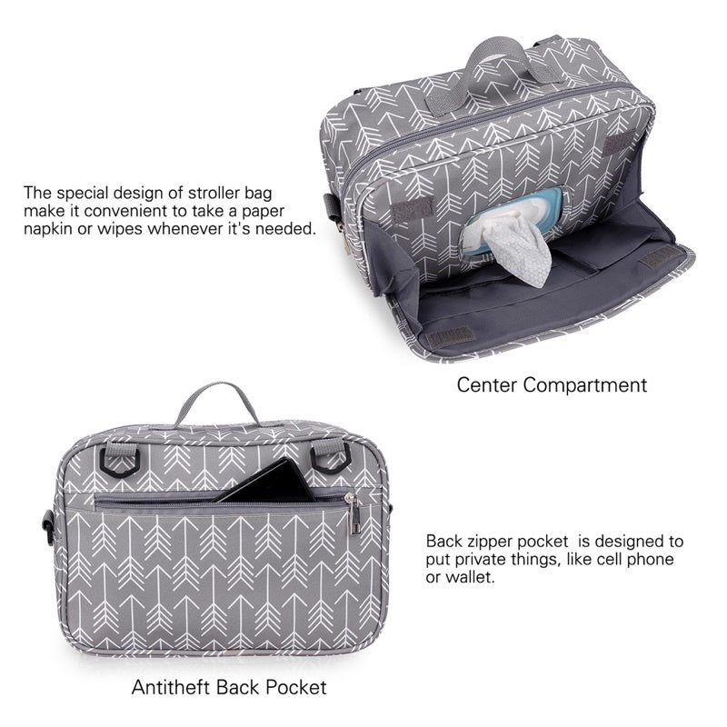 Premium Compact Baby Diaper Stroller Bag