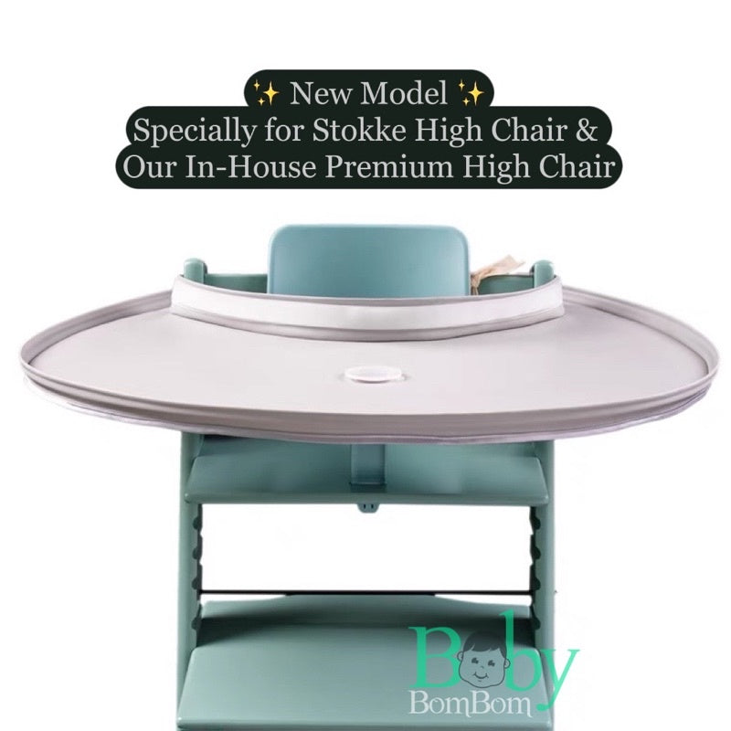 Waterproof Baby Dining BLW Tray With Bib
