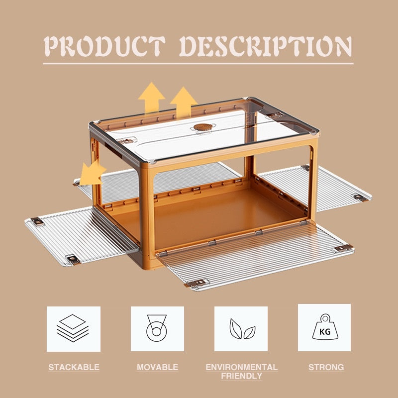 Foldable Stackable Storage Box Cabinet Container