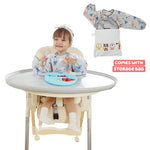 Waterproof Baby Dining BLW Tray With Bib