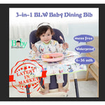 3 in 1 BLW Baby Bib For Versatile Uses