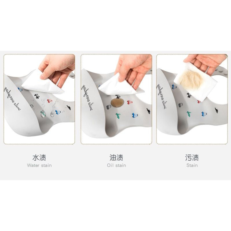 [BABY BOM BOM] Baby Food-grade Silicone Bibs Waterproof
