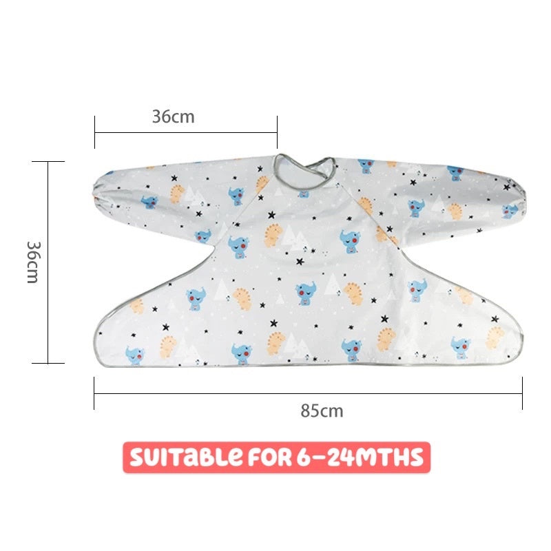 Waterproof Baby Dining BLW Tray With Bib