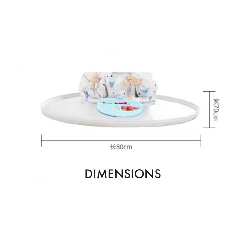 Waterproof Baby Dining BLW Tray With Bib