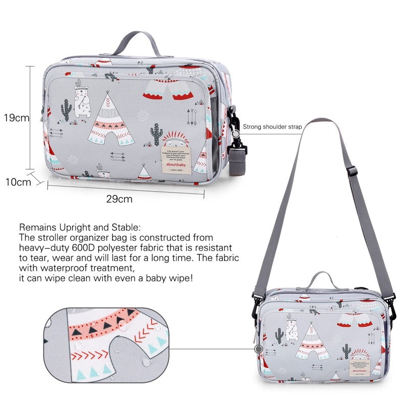 Premium Compact Baby Diaper Stroller Bag