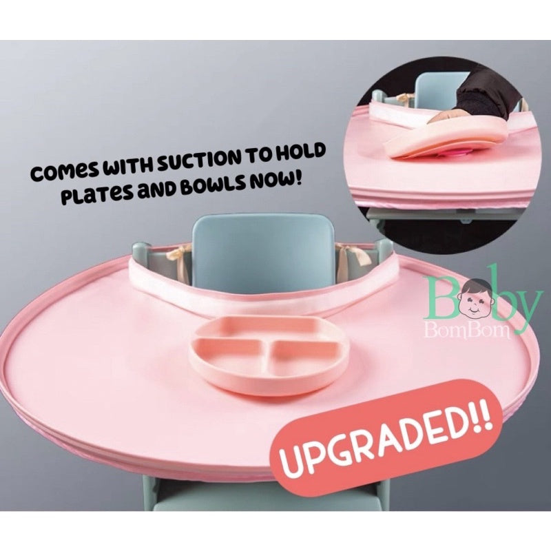 Waterproof Baby Dining BLW Tray With Bib