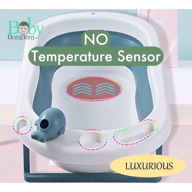Baby Foldable Bathtub With Temperature Sensor
