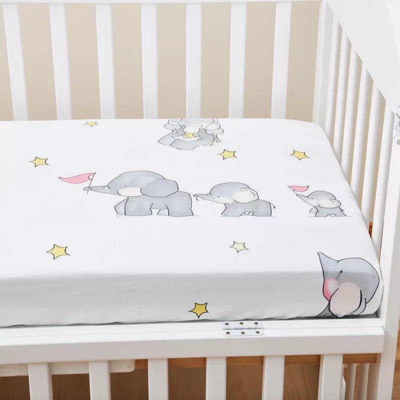 100% Cotton Baby Cot Fitted Sheet