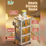 Versatile Storage Rack Trolley For Accessories