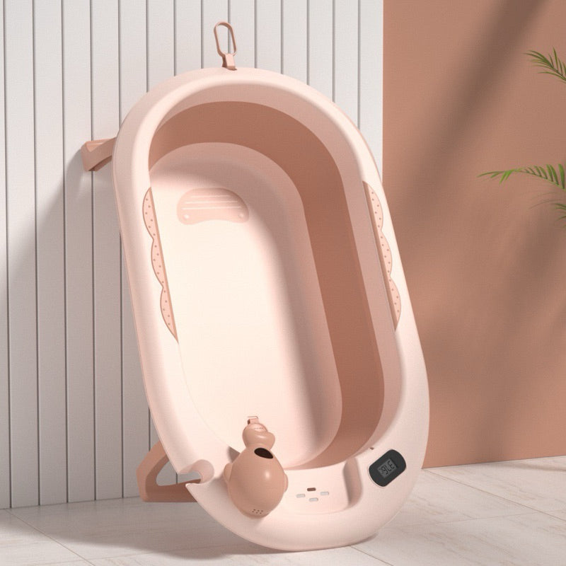 Baby Foldable Bathtub With Temperature Sensor