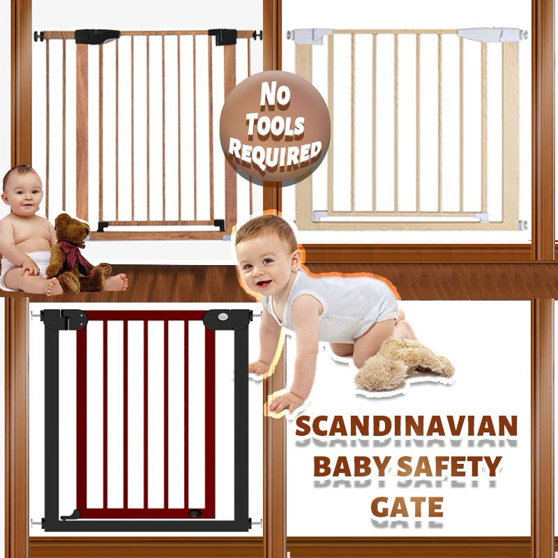 High Quality Baby Pet Safety Gate With Scandinavian Finishing