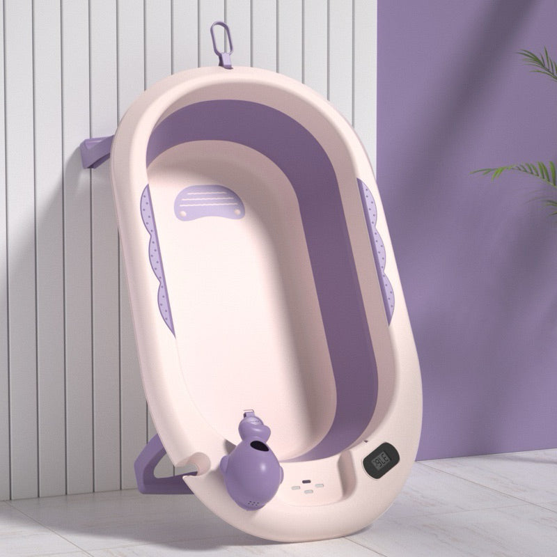 Baby Foldable Bathtub With Temperature Sensor