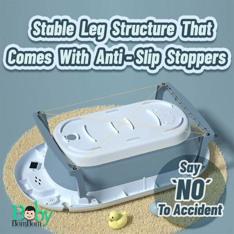Baby Foldable Bathtub With Temperature Sensor
