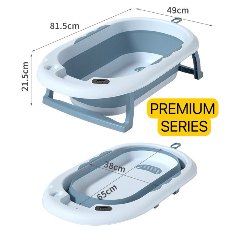Baby Foldable Bathtub With Temperature Sensor