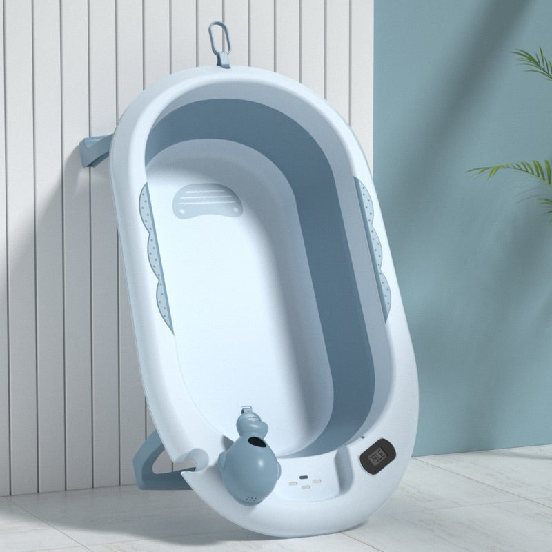 Baby Foldable Bathtub With Temperature Sensor