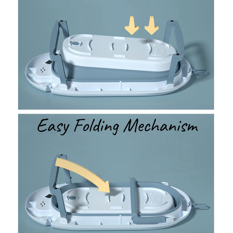 Baby Foldable Bathtub With Temperature Sensor