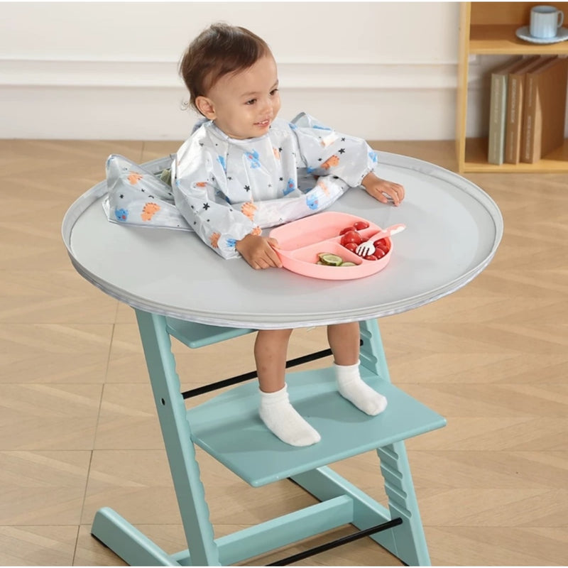 Waterproof Baby Dining BLW Tray With Bib