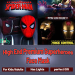 Premium Spiderman & Ironman Masks for Kids and Adults