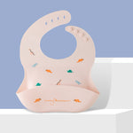[BABY BOM BOM] Baby Food-grade Silicone Bibs Waterproof